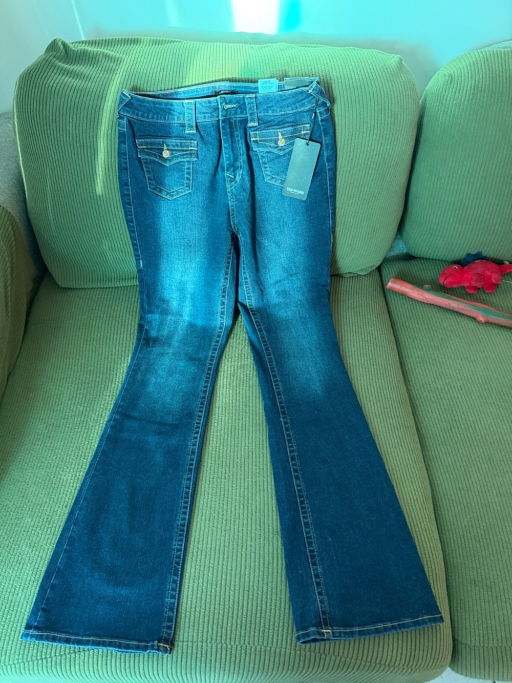 True Religion Dark Blue Flare Jeans